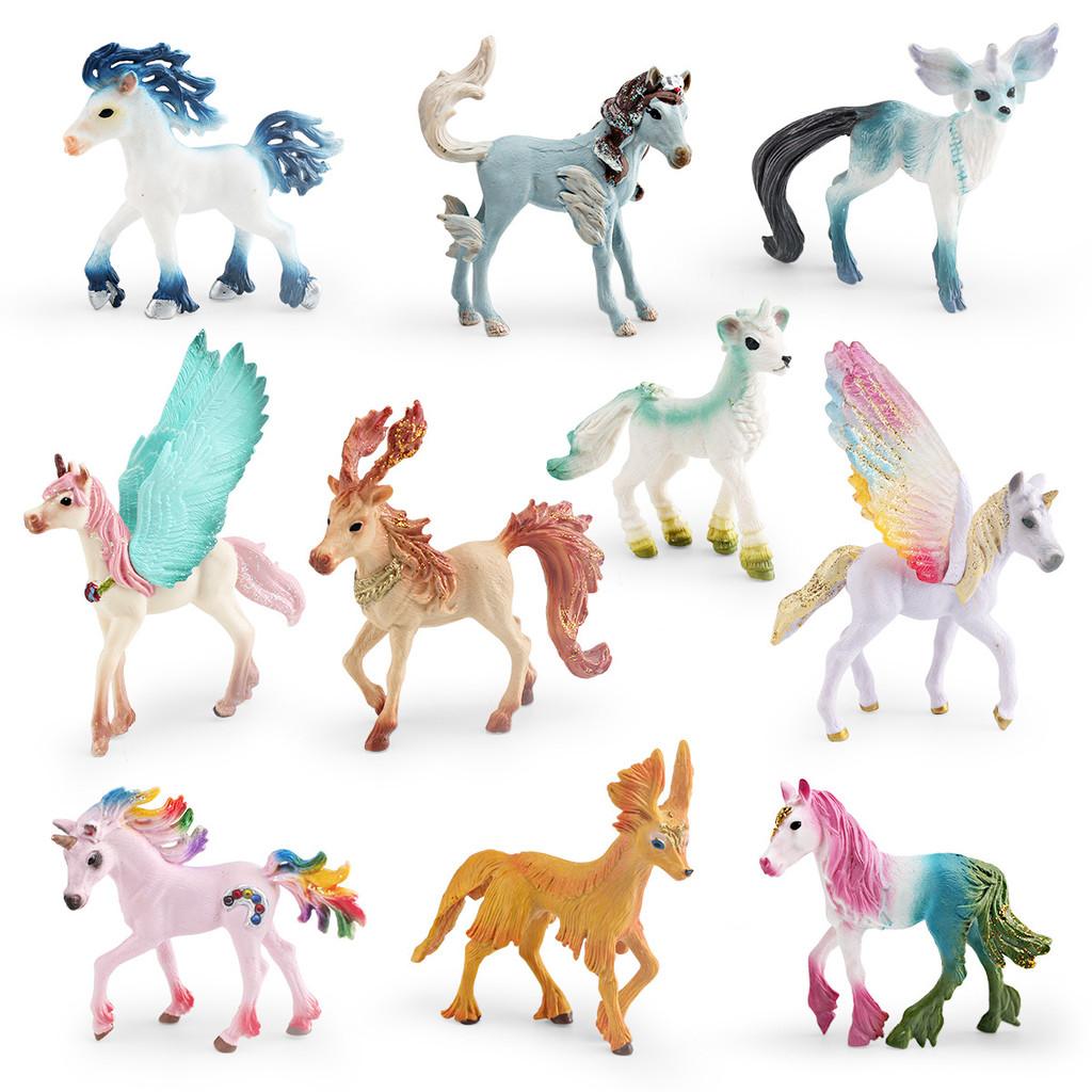Fantasy Pegasus Pvc Model Kids Animal Figurine For Playroom Decor