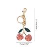Stylish Cherry Pendnat Keychain Bag Charm Eye Catching Cherry Keychain Accessory Fashionable Hangings Decoration