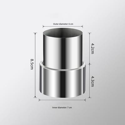 Redukcja Rury Kominowej Stal Nierdzewna Element Rury Pieca do Redukcji Średnicy ze 120 mm do 50 mm w Systemach Wentylacyjnych