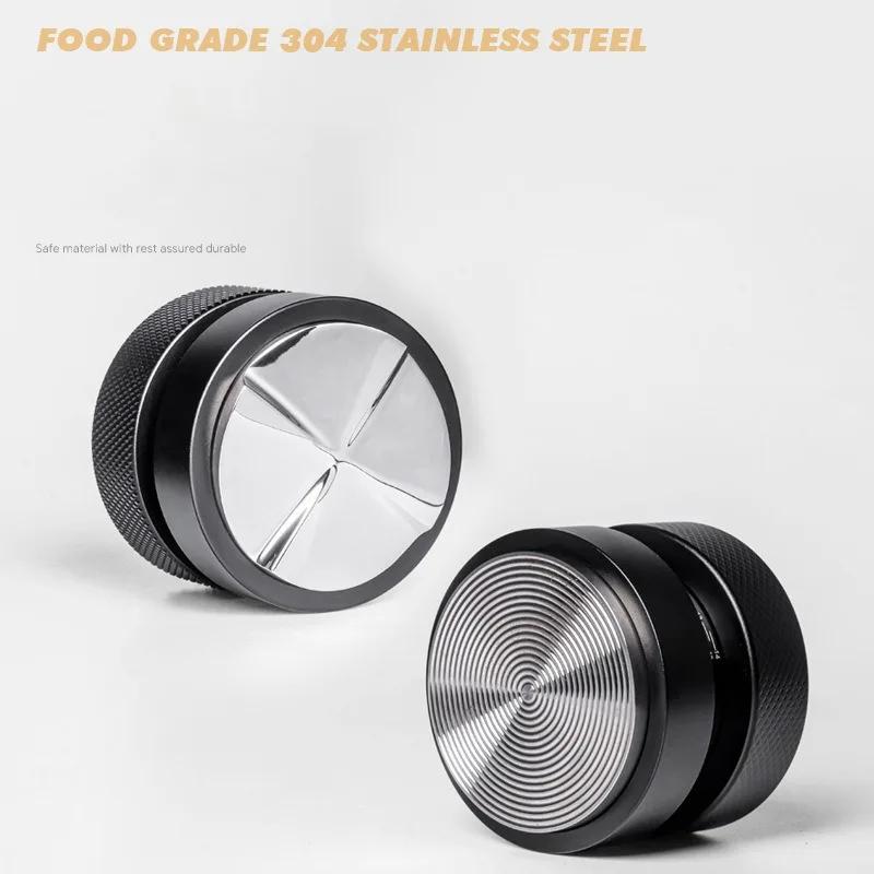 51/53/58.35mm Gravity Coffee Distributor Coffee Tamper Adjustable Depth Calibrated Espresso Tamper Coffee Accessory Barista Tool