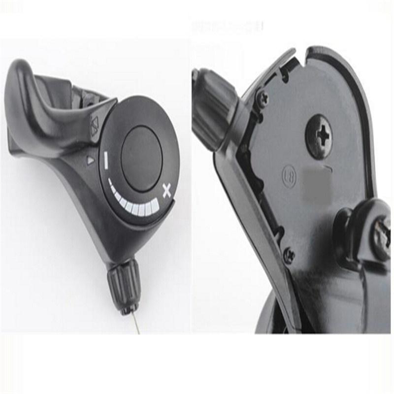 Microshift Set Cambio A Pollice 9 Velocità - Argento, Compatibile Shimano, Doppio/Triplo, Con Cavi