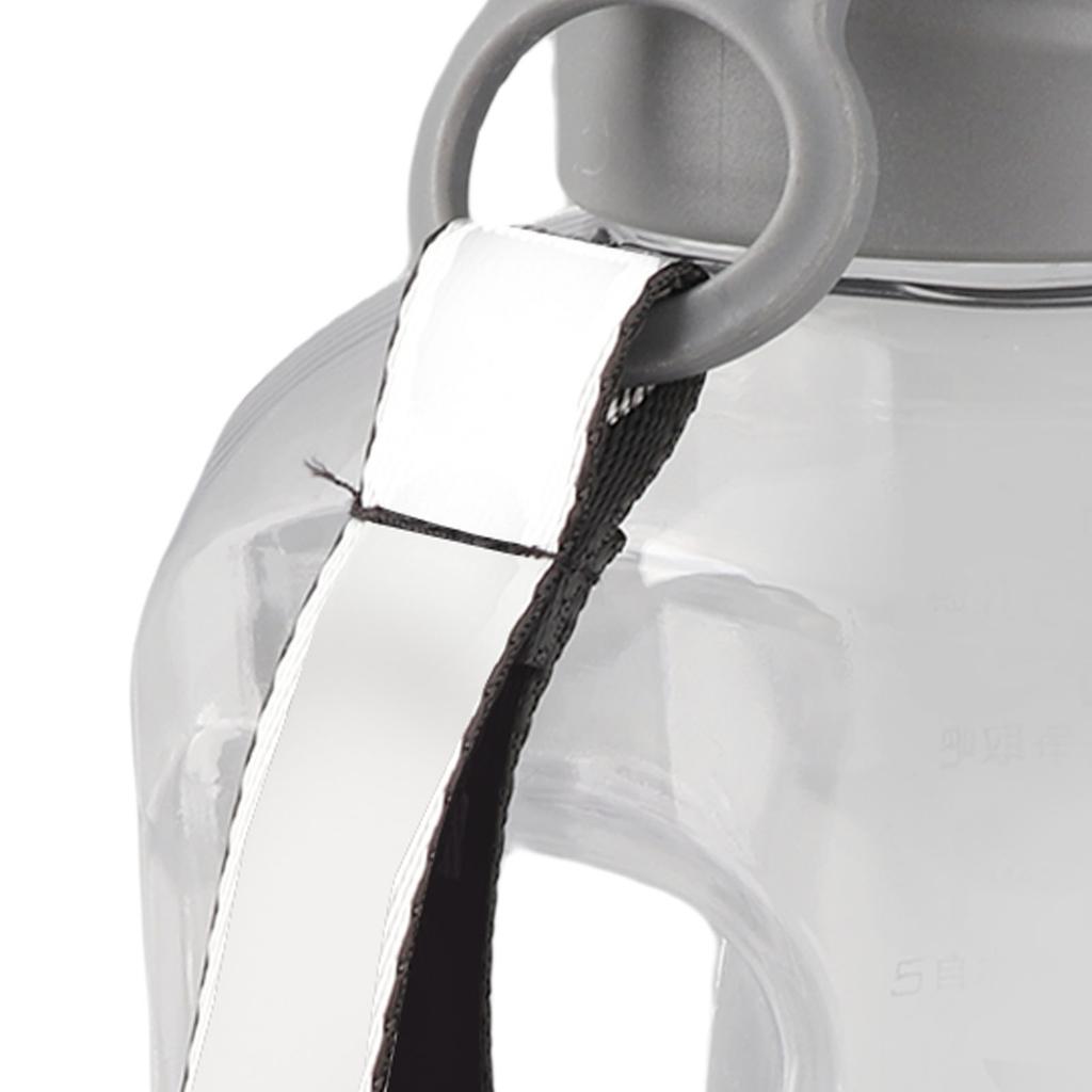 Tragbare Wasserflasche 1,7L Großes Fassungsvermögen Verdickter Kunststoff Trinkkessel Behälter für Sport