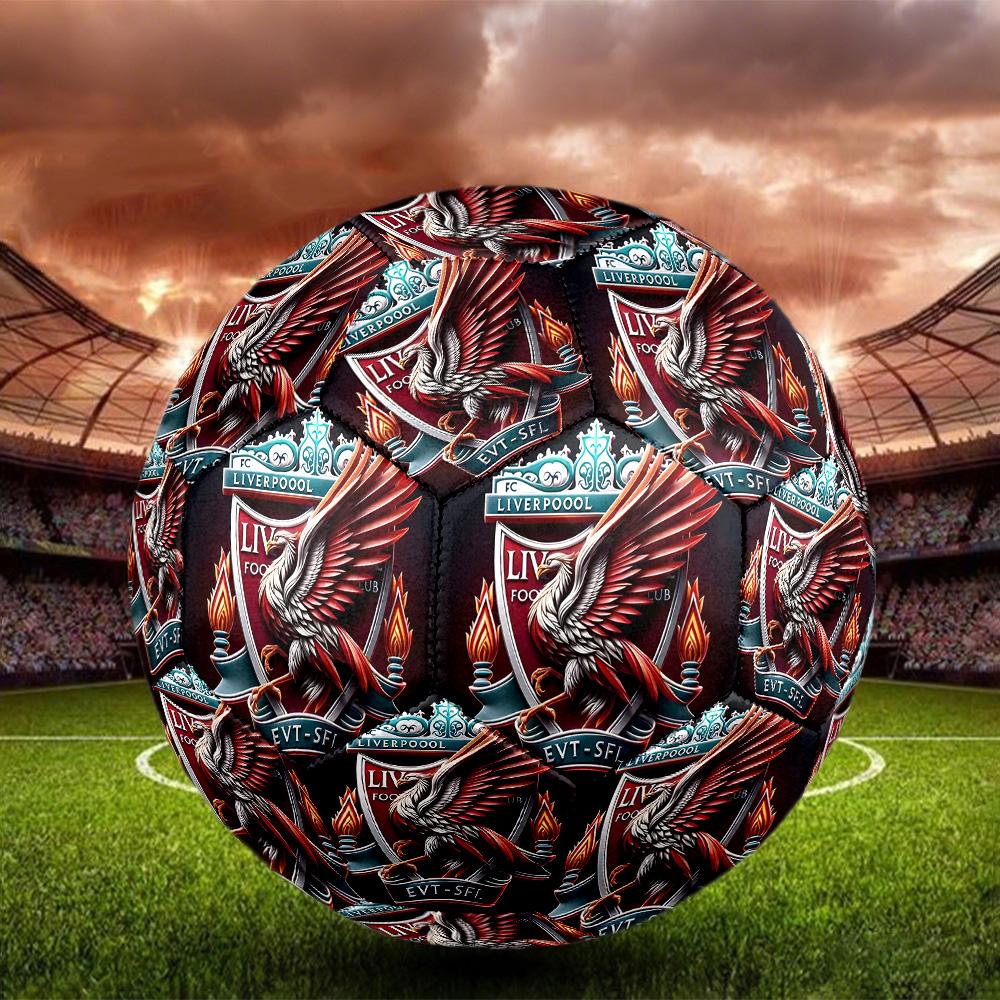 Fußballverein Aufdruck Größe 5 Fußball, Standard-Spielball für Sportspiele und Mannschaftstraining, Ideales Geschenk für Fußballfans