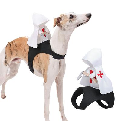 Pup Into A Crusader Knight,This Funny Dog Costume Features A Knight Design With Cross ,soft Fabric For Comfort,Perfect For Costume Parties