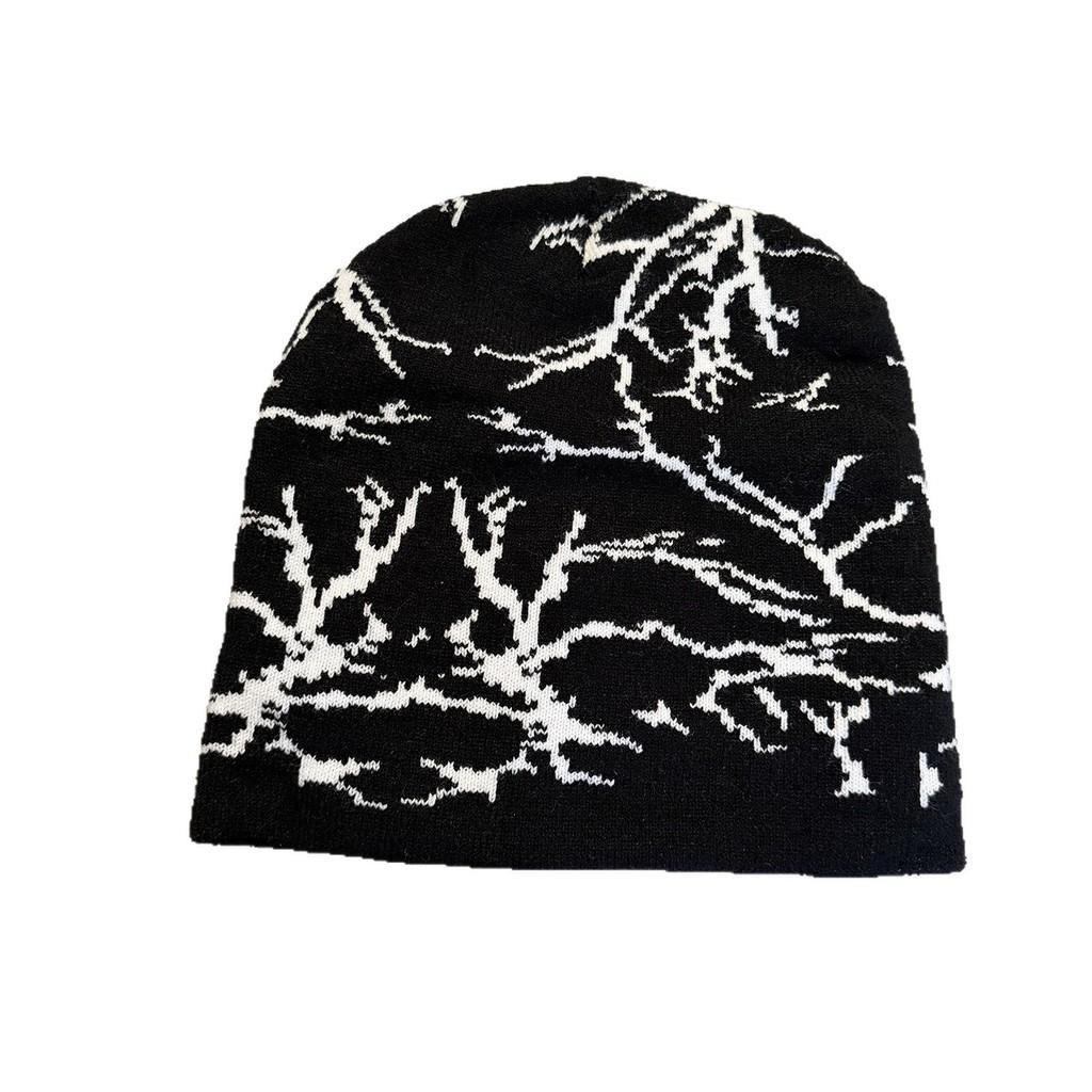 Knit Hat For Men And Women With Embroidered Letters And Color Block Design For Streetwear And Hip Hop Style