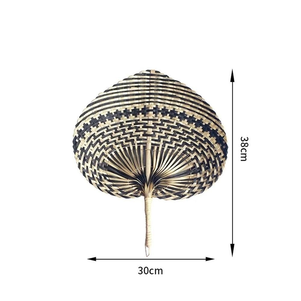 Bamboo Straw Woven Fans Natural Hand Fan Home Decor Rattan Fan  Bedroom