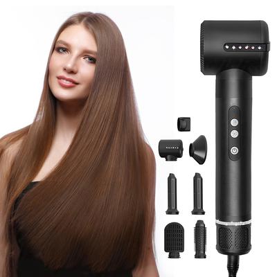 High Speed Air Styler One Step 7 In 1 Hair Dryer Hot Air Brush Styler Hair Dryer Rotating Hot Air Brush In Stock