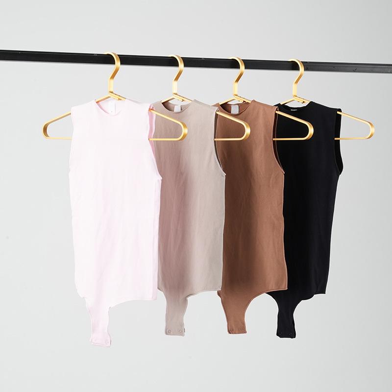 Seamless Crew Neck Sleeveless Sport Bodysuit