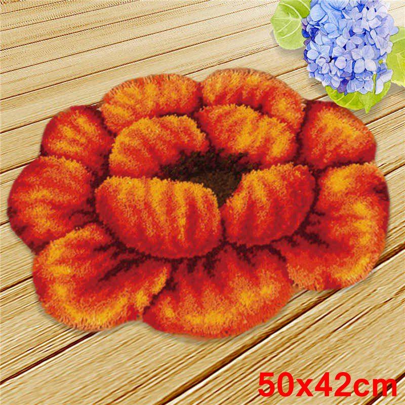 Cartoon Animal Latch Hook Pillow Smyrna Package Hooks Hand Knitted Embroidered Pillow Carpet Embroidery Set Latch Hook Rug Kits