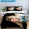 3PCS pop Lady music 3pcs Bedding,Including 3PCS Duvet Cover And 2pcs Pillowcases Perfect for Christmas,Ideal for Bedroom, Dormitory