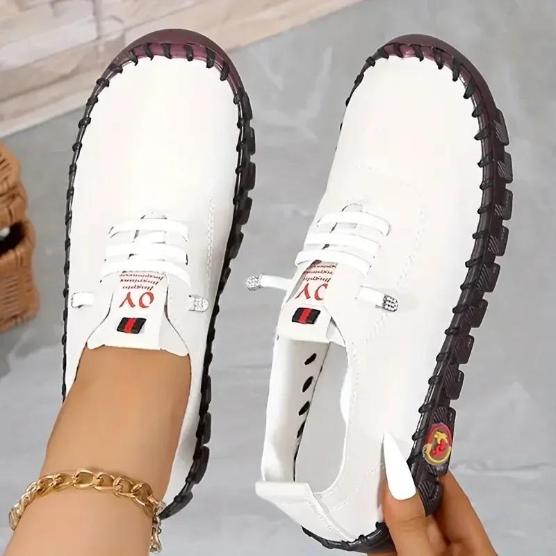 Women Sneakers 2026 New Designer Shoes Loafers Soft-soled Roman Breathable Outdoor Women Retro Big Size Single Shoes for Women