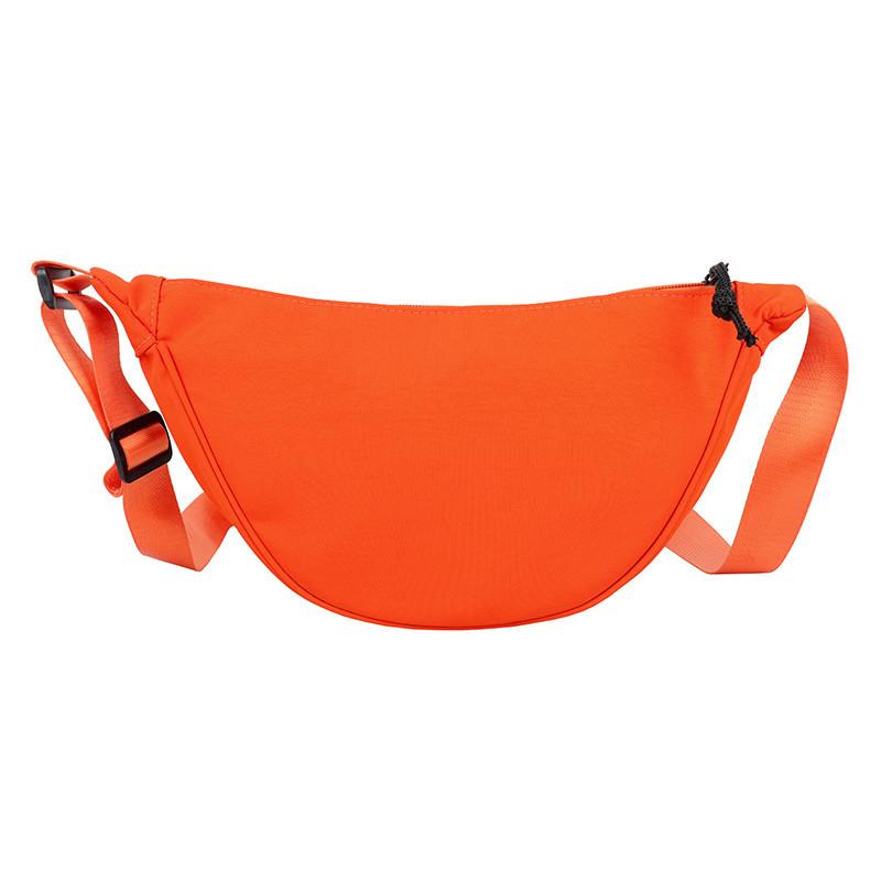

Nylon dumpling bag women 2025 new trendy Korean version fashion simple shoulder bag Internet celebrity large capacity messenger fanny pack оранжевый