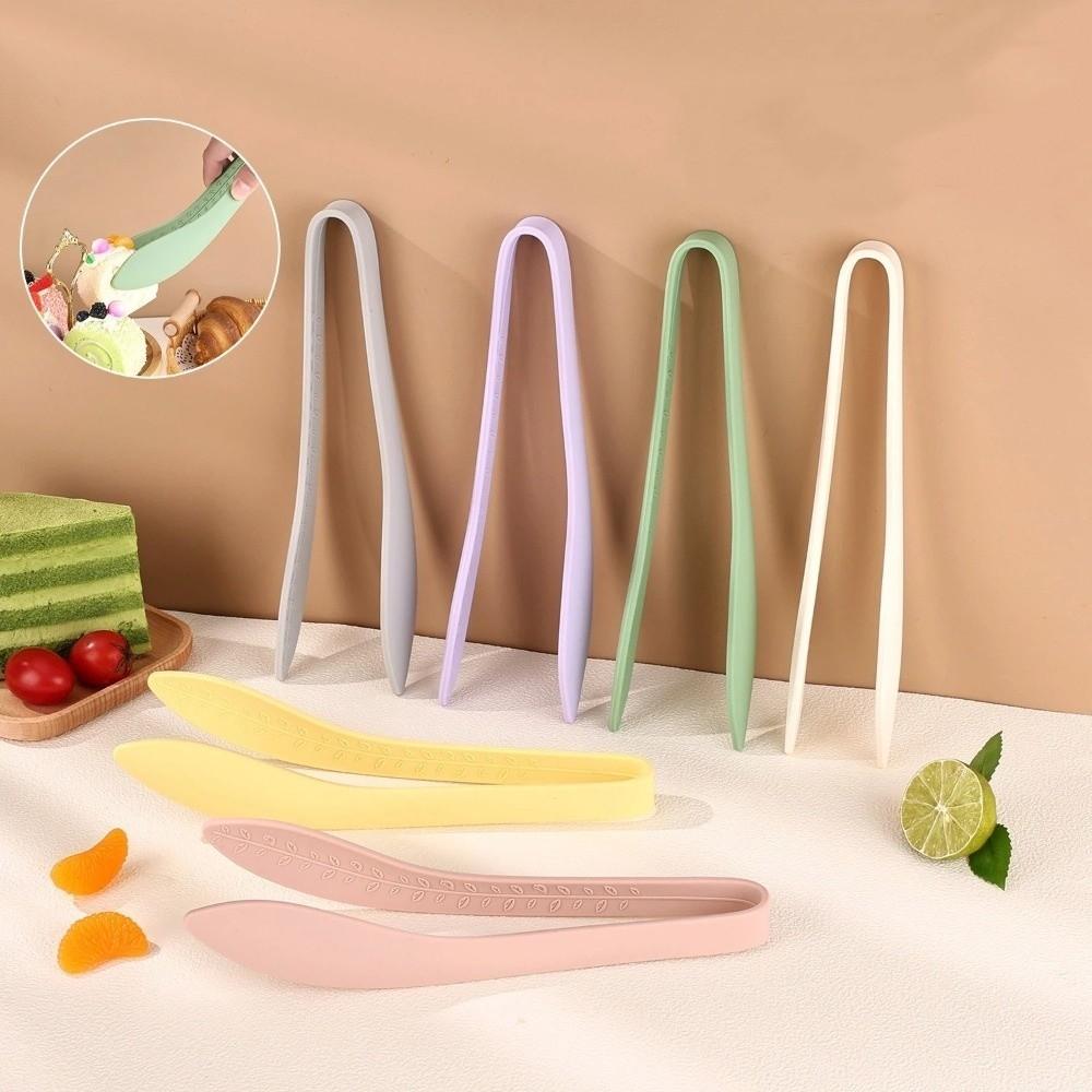High-Temperature Resistant Silicone Food Tongs Non-Slip Kitchen Tongs Barbecue Clips  Sandwich