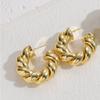 Fashion Jewelry Cool Style Hot Sale Big Thick Circle Hoop Earrings for Women Girl Hot Sale Popular Ear Accessories Dropshipping
