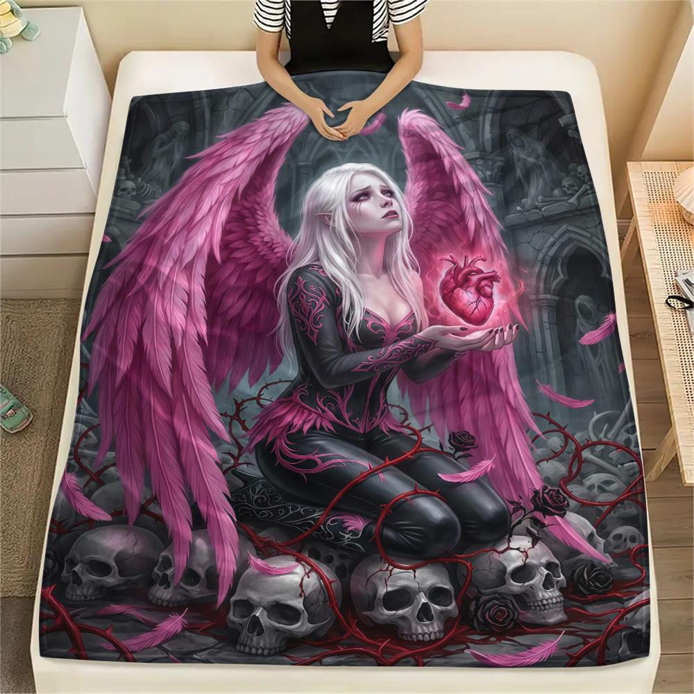 Seven Deadly Sins Print Flannel Blanket,High Quality Comfortable for All Seasons,Home Decor,Warmth and Comfort,Perfect for Christmas Gifts