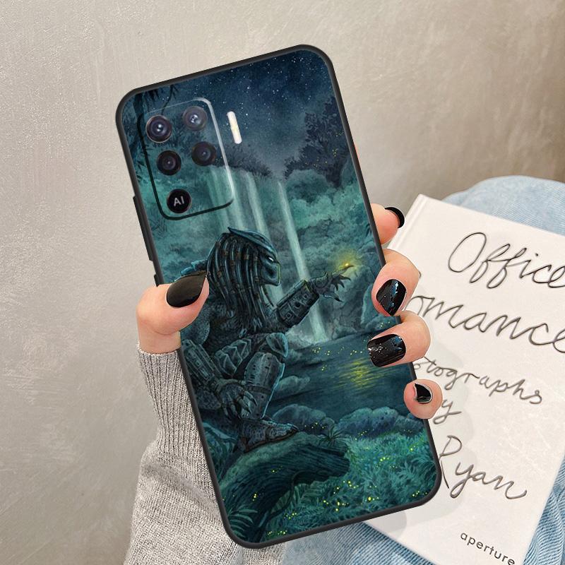 Alien Vs Predator Case For Oppo A54 A74 A94 A17 A57 A77 A76 A16 A96 A18 A60 A80 A40 A38 A58 A78 A98 A15 A5 Pro