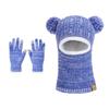 Winter Baby and Baby Warm Knitted Woolen Hat, Children's Hat, Integrated Scarf, Thick Velvet Ear Protector, Headband Cap