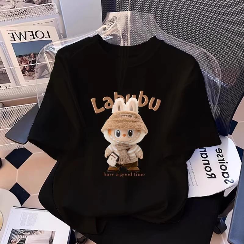 Women's Summer 2026 Cartoon White Short-Sleeve T-Shirt, Loose Niche Design