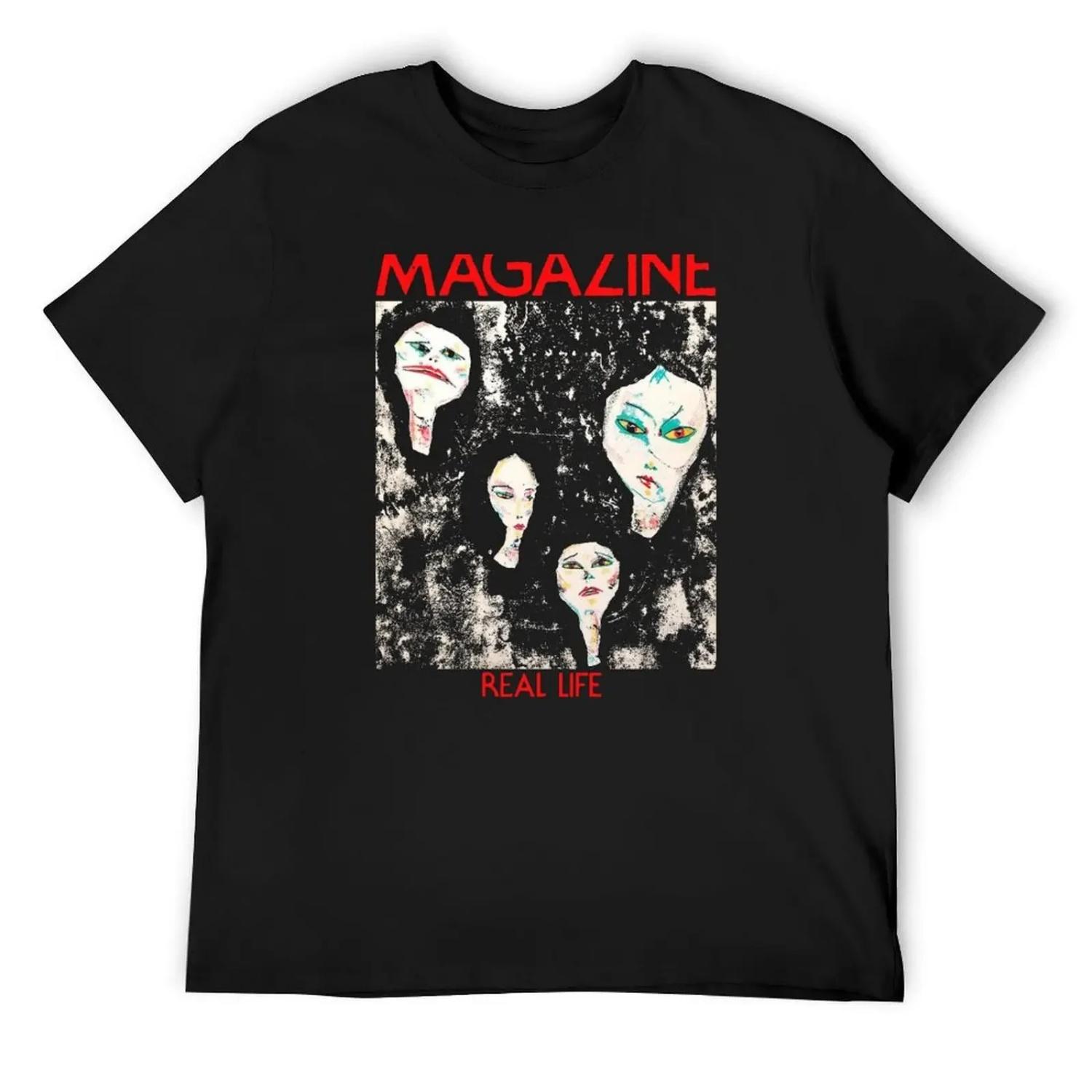 

Magazine - Real Life T-Shirt clothes anime stuff shirts graphic tee mens t shirts XXXXXL чорний