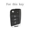 Key Case Cover for VW Golf 7 GTI POLO Touran Tiguan Skoda Octavia Rapid Kodiaq Fabia Seat Ibiza Leon Ateca Arona T-Cross T-Roc
