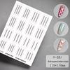 Transparent Multi-Purpose French Manicure Template Stickers with Art Lattice Pattern