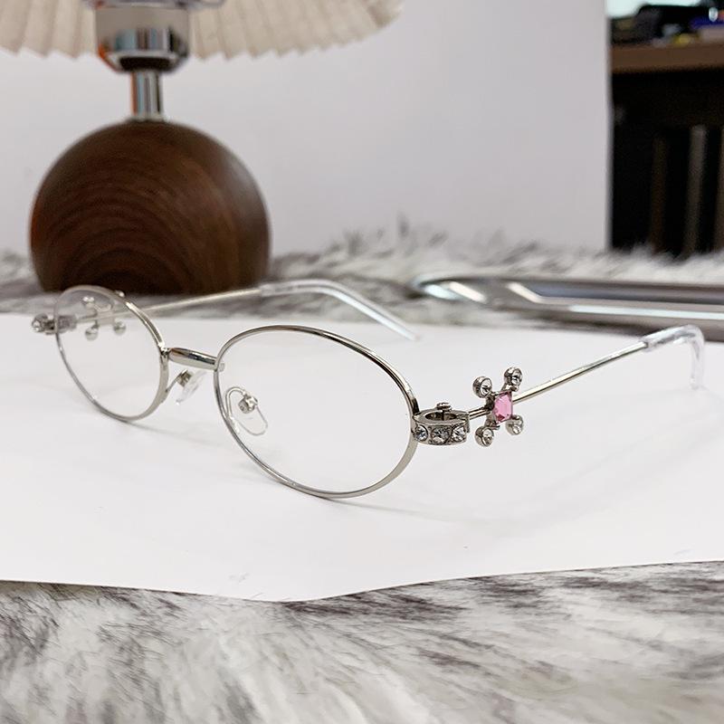 Jennie-Style Diamond Oval Sunglasses: High-End European & American Street Fashion for Women