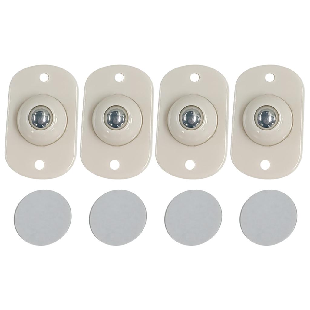 4 Stück Mini-Lenkrollen Starke Tragfähigkeit 360° Drehung Kugelrolle Vielseitig für den Boden von Aufbewahrungsboxen Mülleimern