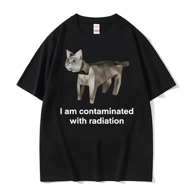 

Eat CeUnisext Cursed Cat Funny Meme T Shirt Womens Fashion Humor Short Sleeve T Shirts Unisex High Qua gothic Women clothes S