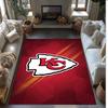 Tappeto in Velluto di Cristallo Kansas City Chiefs Morbido Anti?Tappetino Antiscivolo Comodo per Casa Soggiorno Camera da Letto Tappeto Decorativo