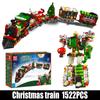 MOULD KING 12028 Technical Car Building Block MOC 2 In 1 Changing Robot and Winter Holiday Train Model Toys Kids Christmas Gift