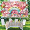 1pc Rainbow Birthday Background Cloth Banner Suitable for Birthday Celebrations Holiday Celebrations Photography Props