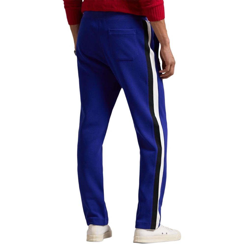 Polo Ralph Lauren Ss25 Logo Embroidered Drawstring Long Double-Sided Knitted Sports Pants Men pants Blue 710953167-003