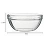 Arc International Ampilable Stacking Bowl, 26cm, 09994(80016), Fully Tempered Soda Glass, France, RAV01026