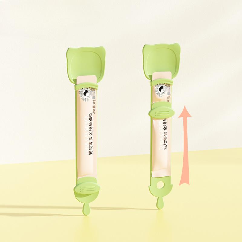 Futterlöffel für Haustiere, Katzensnack, Flüssigfutter, Quetschwerkzeug, multifunktionaler Katzenfütterungslöffel für Nassfutter, Leckerli, Welpen- und Kätzchenspender