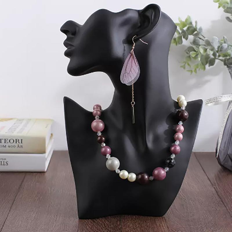 Resin Jewelry Pendant Necklace Mannequin Display Bust for Earring Holder Display Window Display Rack