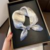 New 100% Natural Real Silk Scarf Fashion Women Summer Beach Small 53*53cm Neck Scarves Shawl Bandana Hijab Pashmina Poncho 2026