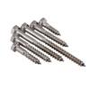 Stainless Steel Hex Self-Tapping Wood Screw, Half-Thread, M6/M8/M10 Bolt