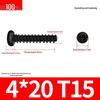 Black Zinc Plated M2 Pan Head Anti-Theft Hex Screws, Flat Tail, Self-Tapping