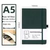A5 Soft Leather Notebook: Multi-Color Options, Customizable, Thickened Pages, Ideal for Students and Business.