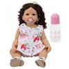 55cm Reborn Baby Curly Hair Realistic Babies Girl Doll Soft Adorable Child Toy Gifts