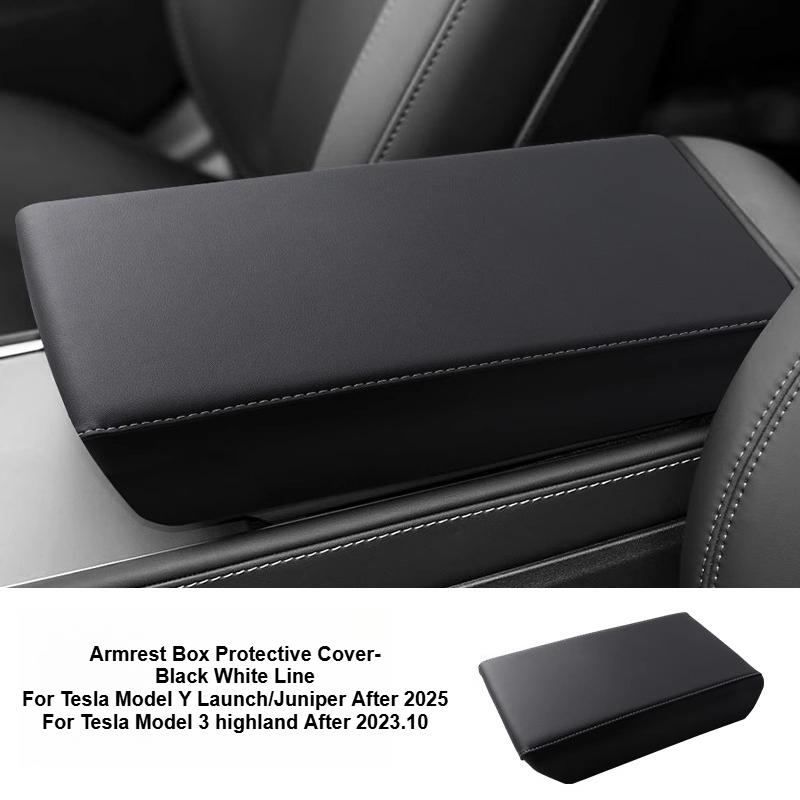 For Tesla Model Y Juniper/Model 3 2026 Up Rear Screen Frame Ventilation Mask Protector Cover Armrest Box Cover Pad Accessories