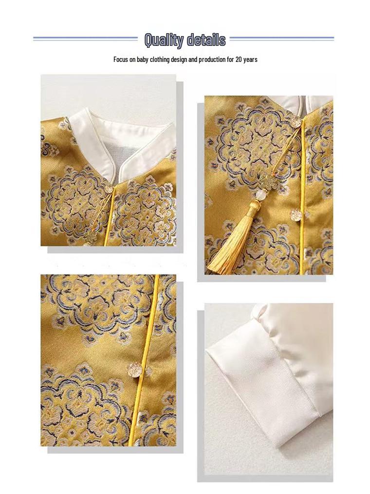 2025 Festive Baby Boy Hanfu: Chinese Tang Suit for First Birthday