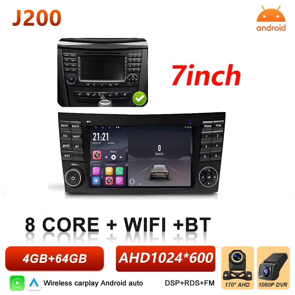 Car Stereo Navigation For Mercedes Benz E Class S211 W211 CLS Class C219 2002-2010 Wireless Carplay Car Radio Android Head Unit
