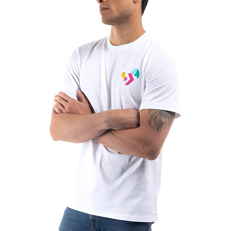 Converse Tropical Drink T Shirt Men's White 10024749-A02