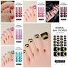 6Sheets Shimmering Glitter Toenail Stickers Colorful Toe Nail Sticker  Summer Use
