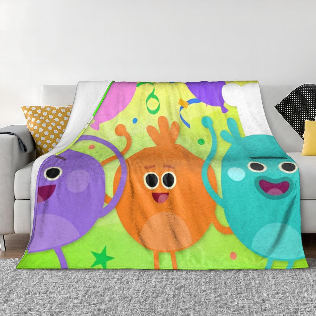 Bumble Nums Pädagogischer Cartoon Flauschige Decke Niedlich Englisch Großartig Überwurfdecken Zuhause 150*125cm Plüsch Dünne Decke Ultra-Weich