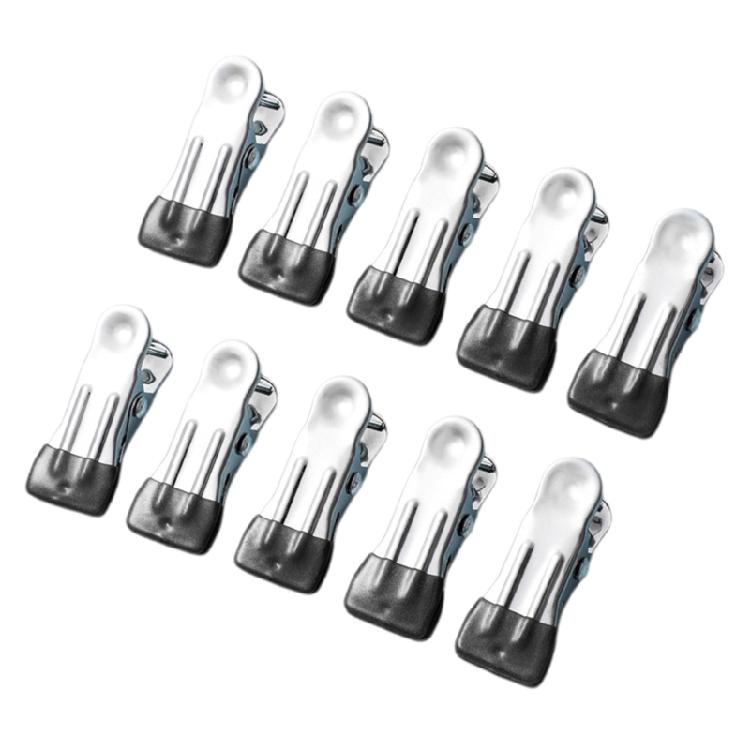 10pcs Sandproof Towel Clamps Heavy Duty Stainless Steel Clothespins Clothes Fasteners for Beach Lovers and Campers Use