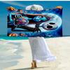 Ultra-Soft Beach Towel with The Nightmare Before Christmas Theme,Ideal for Pool - Camping, Diving - Perfect Travel Essential, Vibrant Beach Towel.