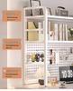 Iron Art Pegboard Bookshelf & Desk Organizer for Home or Dorm