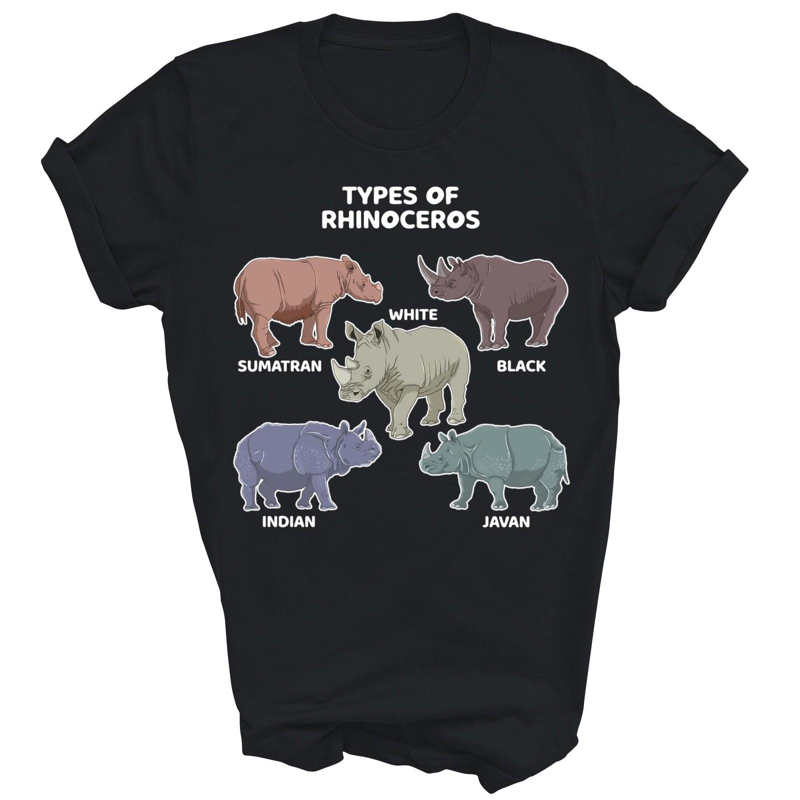 Types of Rhinoceros Sumatran Javan Animal Unisex Shirt Gift XXXXL